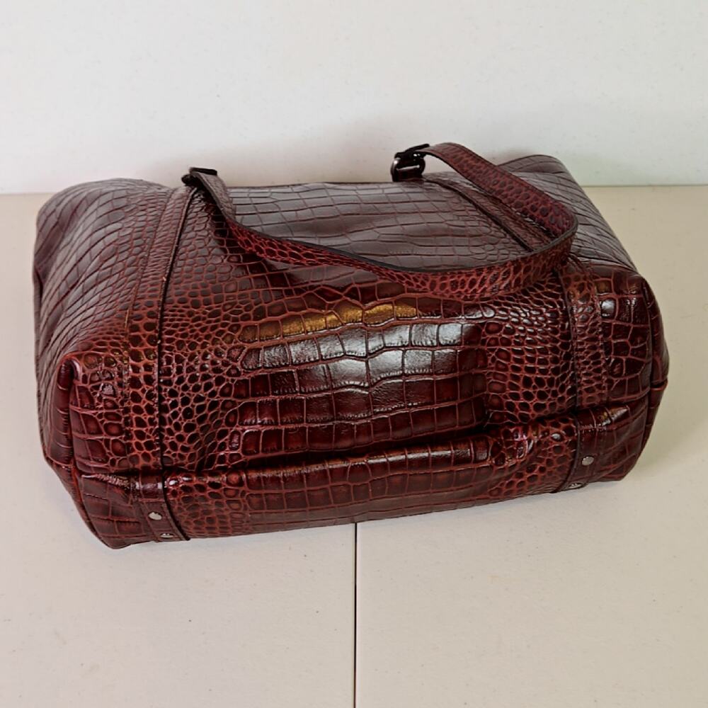 Patricia Nash - Leather Croc Embossed Benvenuto Tote - Picture 6 of 8